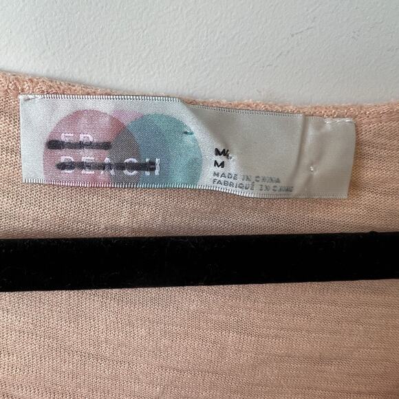 Free People FP Beach Dream Of You Henley Dress, Sz M Oversized, Short Sleeve - Picture 5 of 9